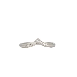 Adel Chefridi Nesting V Diamond Band Platinum