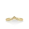 Adel Chefridi Nesting V Diamond Band Gold