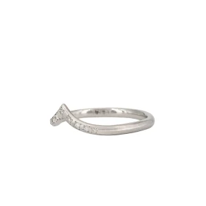 Adel Chefridi Nesting V Diamond Band Platinum