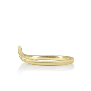 Adel Chefridi Nesting V Diamond Band Gold