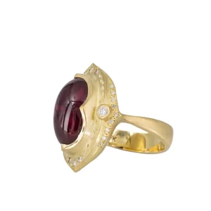 Adel Chefridi Rubellite Tourmaline Ring