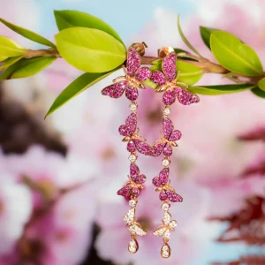 Aida Bergsen Long Flutter Earrings