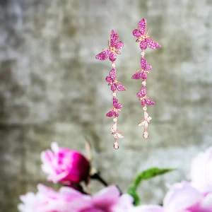 Aida Bergsen Long Flutter Earrings