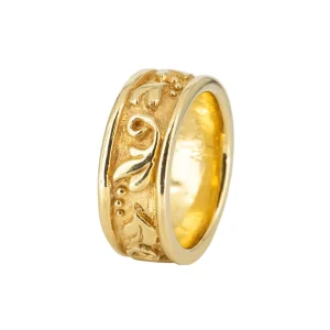 Alchemy Hand Carved Eternity Band
