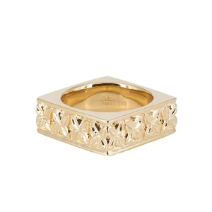 Alchemy Hand Carved Square Band 8mm