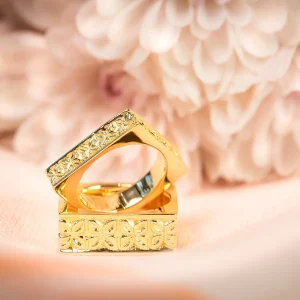 Alchemy Hand Carved Square Band 8mm