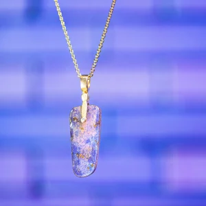 Alex Sepkus Purple Boulder Opal Pendant