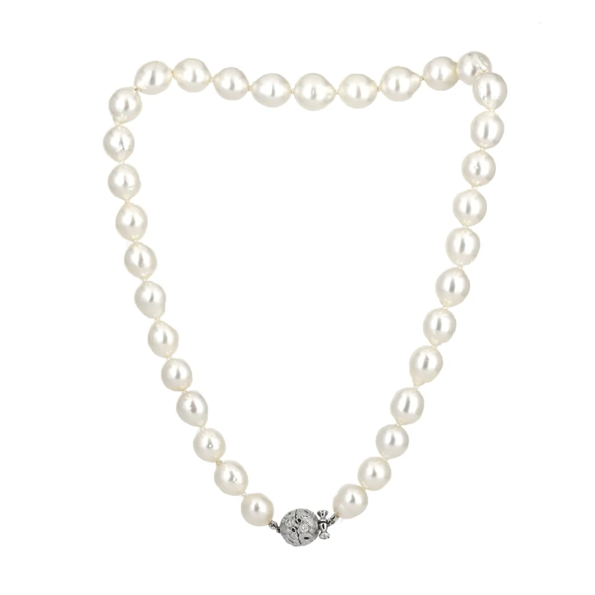 alex_sepkus_south_sea_pea_1.webp Alex Sepkus South Sea Pearl Strand with Diamond Clasp Necklace