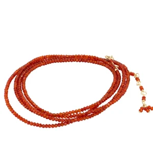 Anne Sportun Gemstone Wrap Bracelet in Red Carnelian