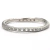 Anne Sportun 14k White Gold Wavy Stardust Band