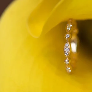 Anne Sportun Marquise Pave Band