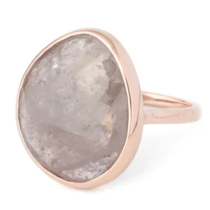 Anne Sportun Rosecut Mink Sapphire Ring