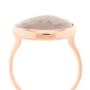 Anne Sportun Rosecut Mink Sapphire Ring