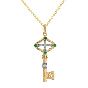 Arman Sarkisyan Emerald Key Necklace