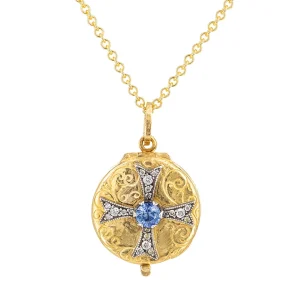 Arman Sarkisyan Sapphire Cross Locket
