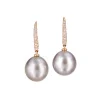 Assael Diamond & Tahitian Drop Earrings