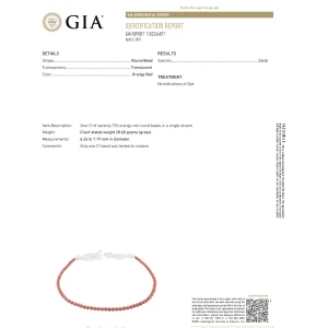 Assael 21" Sardinian Coral Necklace