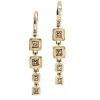 Audrius Krulis Princess Cut Diamond Earrings