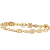 Audrius Krulis Princess Cut Diamond Bracelet