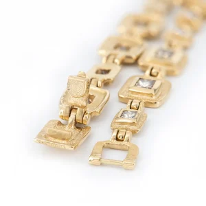 Audrius Krulis Princess Cut Diamond Bracelet