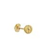 Barbara Heinrich Leaf Ball Stud Earrings
