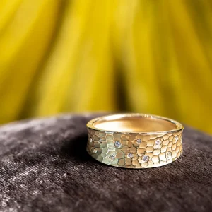 Barbara Heinrich Tapered Carved Glacier Band