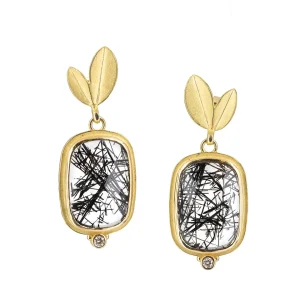 Barbara Heinrich Tourmalated Quartz Earrings