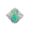 Alchemy Black Opal Deco Ring