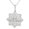 Alchemy Diamond Floral Pendant