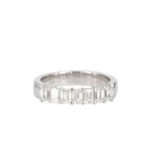 Alchemy Emerald Cut Diamond Band