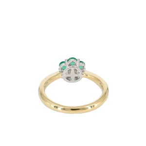 Alchemy Emerald Flower Gold Ring