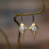 Erika Winters Estella Drop Moissanite Earrings