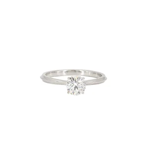 Erika Winters Laurel Cathedral Solitaire Ring with Diamond