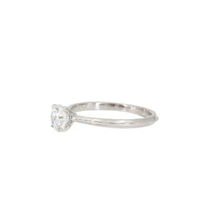 Erika Winters Laurel Cathedral Solitaire Ring with Diamond