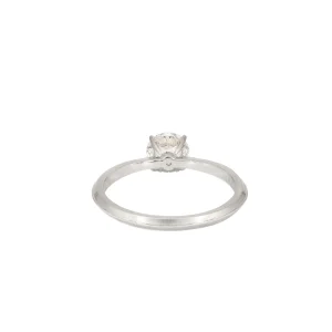 Erika Winters Laurel Cathedral Solitaire Ring with Diamond