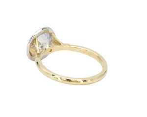 Erika Winters Mariana Beaded Halo Moissanite Ring