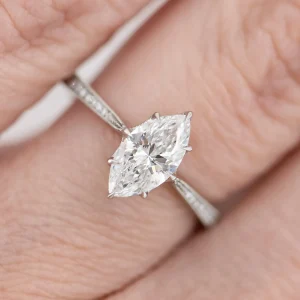 Erika Winters Marquise Margot Solitaire Ring