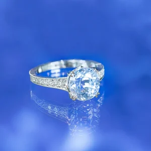 Erika Winters Minna Solitaire Ring with Oval Sapphire