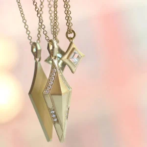 Erika Winters Small Diamond Shield Necklace