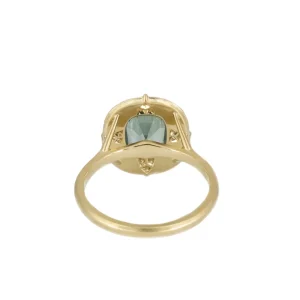 Erika Winters Thea Halo Ring with Montana Sapphire