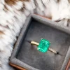 Erika Winters Willa Solitaire Ring with Emerald