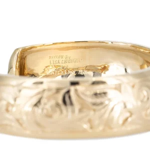 Alchemy Hand Carved Gold Cuff