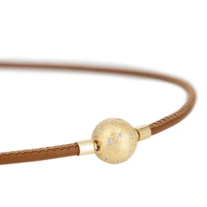 Jorg Heinz Jörg Heinz Leather Necklace Brown