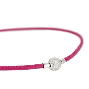 Jorg Heinz Jörg Heinz Leather Necklace Pink