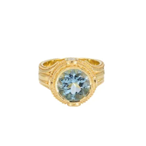 Kent Raible Aquamarine Cocktail Ring