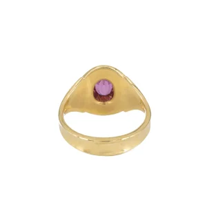 Kent Raible Oval Pink Sapphire Ring