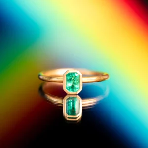 Kimberly Collins Emerald Yumdrop Ring