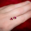Kimberly Collins Round Ruby Studs