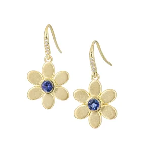 Lauren K Tanzanite Daisy Earrings