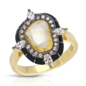Lord Black & Yellow Rock Candy Ring